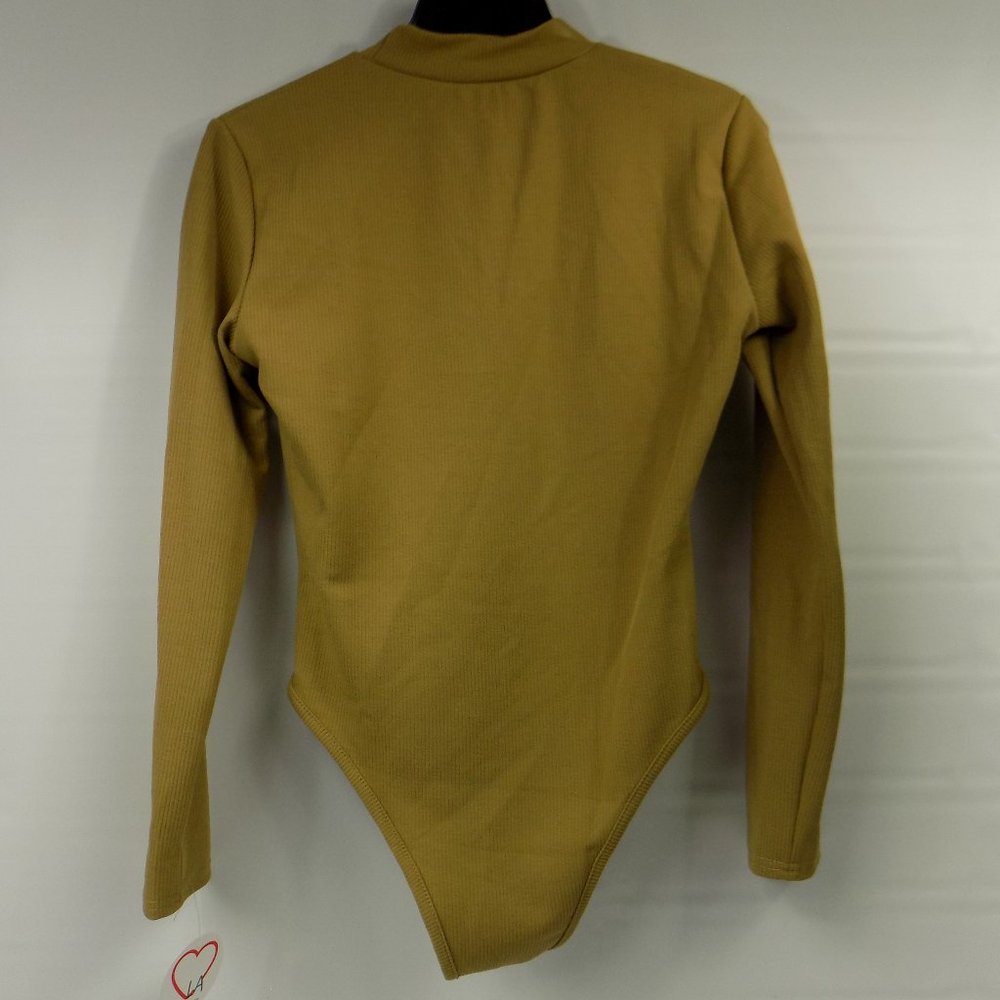 LoveLA Lura Ribbed Bodysuit in Tan NWT Multiple Sizes - Picture 6 of 9